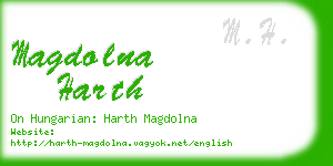 magdolna harth business card